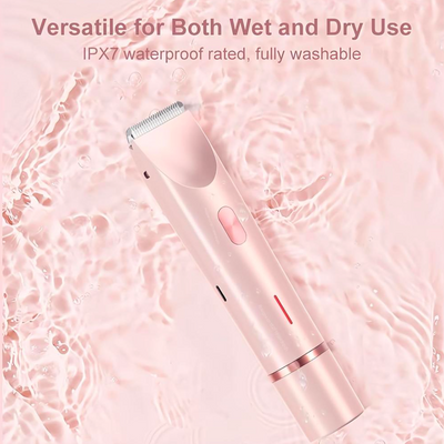 GLOW X 2in1 Bikini Trimmer for Women — Waterproof Body Hair Trimmer and Shaver