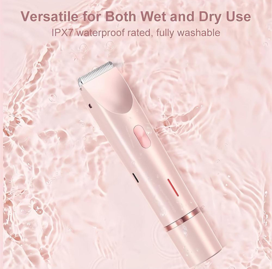 GLOW X 2in1 Bikini Trimmer for Women — Waterproof Body Hair Trimmer and Shaver